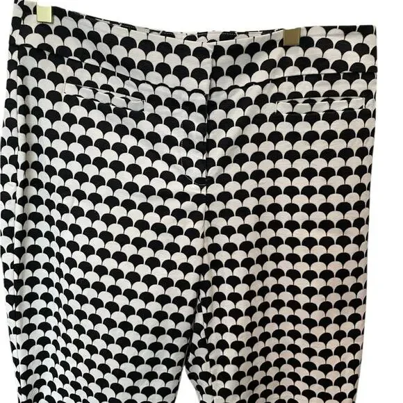 Ann Taylor Kate Fit Cropped Pants Modern Houndstooth Workwear Size 4 EUC - Picture 4 of 6